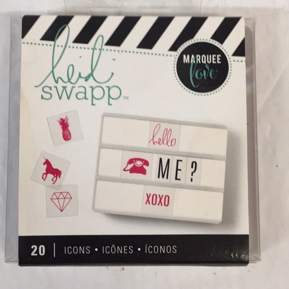 Heidi Swapp HS LghtBox Icons Pink 3pk New - Picture 8 of 8